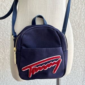 Tommy Hilfiger Navy Canvas Crossbody Bag